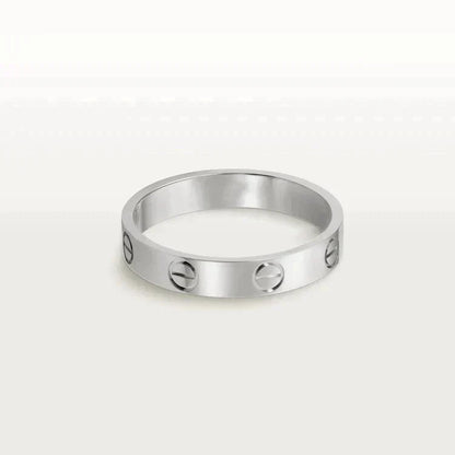 Mystic LOVE RING 4MM 1 DIAMOND SILVER