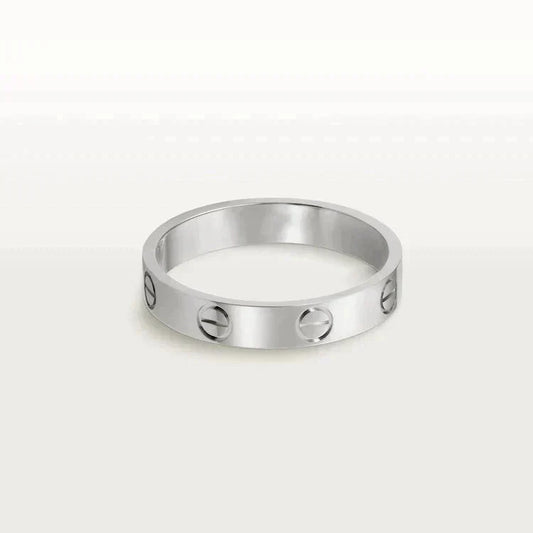 Mystic LOVE RING 4MM 1 DIAMOND SILVER