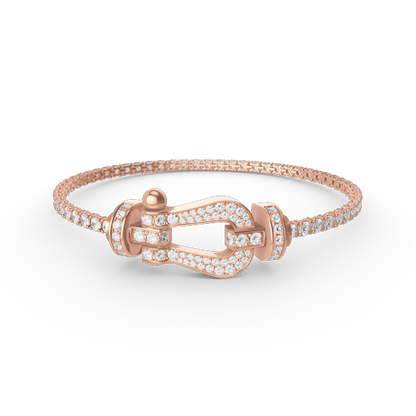 Mystic FORCE  LARGE HORSESHOE FULL DIAMOND TENNIS BRACELET