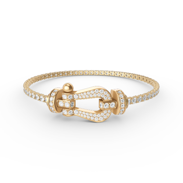 Mystic FORCE  LARGE HORSESHOE FULL DIAMOND TENNIS BRACELET