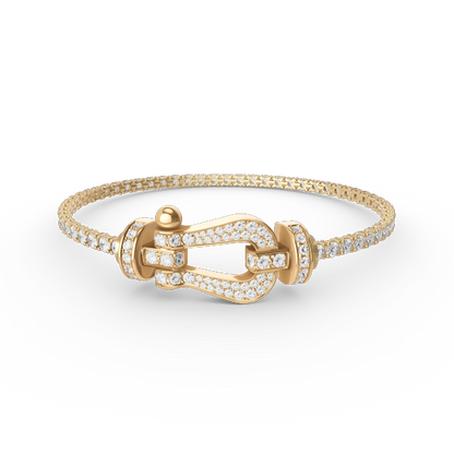Mystic FORCE  LARGE HORSESHOE FULL DIAMOND TENNIS BRACELET